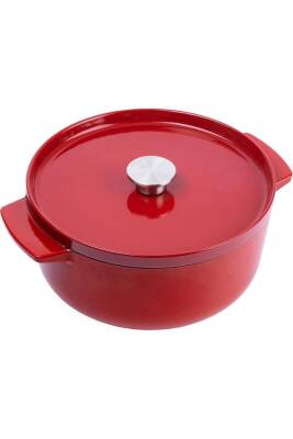 Kitchenaid CC006060 Döküm Demir Tencere 26 cm Emrpire Kırmızı