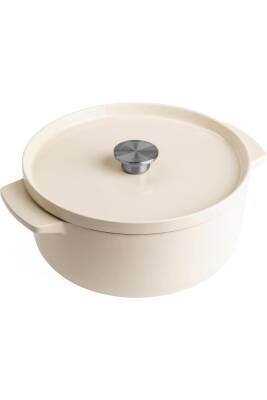 Kitchenaid CC006059 Döküm Demir Tencere 26 cm Almond Krem