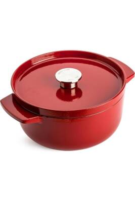Kitchenaid CC006057 Döküm Demir Tencere 22 cm / 3.3 L Empire Kırmızı