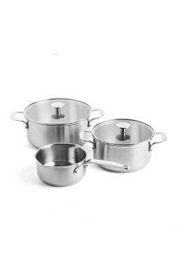 Kitchenaid CC005088-001 Çelik 20 - 24 cm Tencere ve 16 cm Sosluk Seti