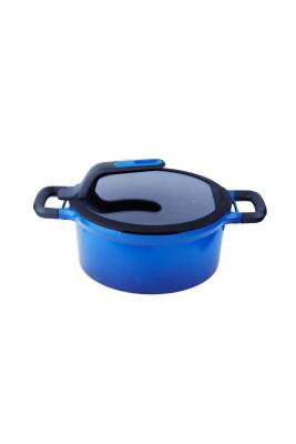 Berghoff 8501330 Gem Stay Cool Derin Tencere Mavi 24 Cm