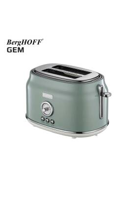 Berghoff 7950041 Gem Retro Mint Yeşil İki Dilim Ekmek Kızartma Makinesi