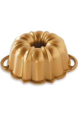 Nordicware 51277 60. Yıl Özel Bundt Kek Kalıbı - 6 Cup Gold