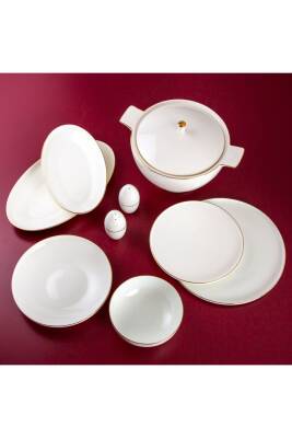 Jumbo Bianca Platin 57 Parça 12 Kişilik Yemek Takımı
