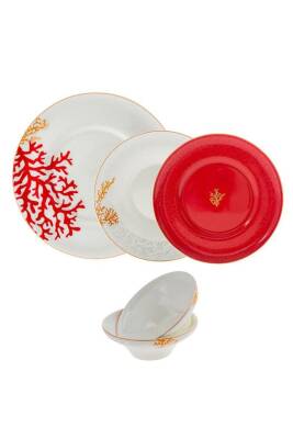 Jumbo Red Marin 6 Kişilik 24 Parça Yemek Takımı