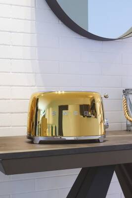 Smeg TSF01GOEU Gold 2X2 Slot Ekmek Kızartma Makinesi