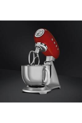 Smeg SMF02RDEU Retro Kırmızı 800 Watt 4.8 Litre Stand Mikser