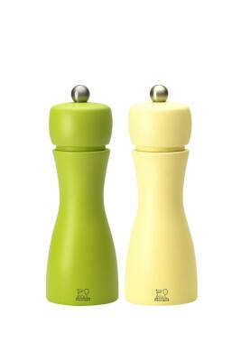 Peugeot 097SCR233262 Tahiti Karabiber-Tuz Değirmeni 2Li 15 Cm Yeşil-Sarı