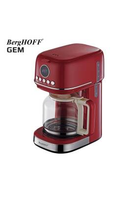Berghoff 7950402 GEM RETRO 15 bardak Kırmızı Filtre Kahve Makinesi