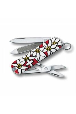 Victorinox 0.6463.840 NailClip 580 Edelweiss Desenli Tırnak Makaslı Çakı