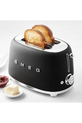 Smeg TSF01BLMEU 2x2 Mat Siyah Ekmek Kızartma Makinesi