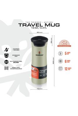 MADMUGS TM-TA-003 Travel Mug Termos Bardak 0,47lt-Yeşil