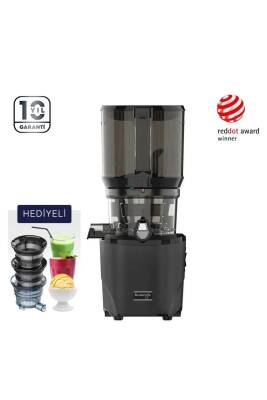 Kuvings AUTO10 MATT BLACK KHS-2571CE Hands-Free Yavaş Meyve Sıkacağı SİYAH