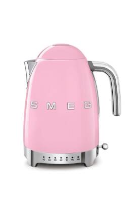 Smeg KLF04PKEU Retro Pembe Isı Ayarlı 2400 Watt 1.7 Litre Çelik Kettle