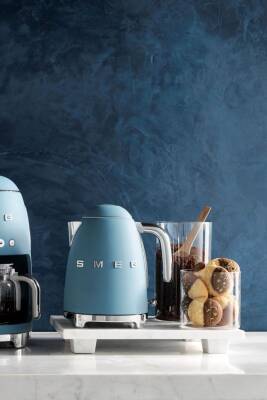 Smeg KLF03SBMEU 50's Style Fırtına Mavisi 2400 W 1.7 lt Çelik Kettle
