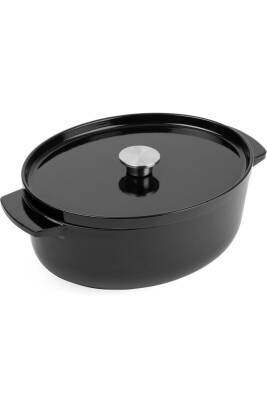 Kitchenaid CC006064 Oval Döküm Demir Tencere 30 cm / 5,6 L Onyx Siyah