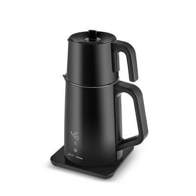 Jumbo x Homend Royaltea Cooltouch 1792H Dokunmatik Çelik Çay Makinesi Siyah