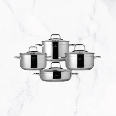 Jumbo Modena 4 Parça Çelik Tencere Seti