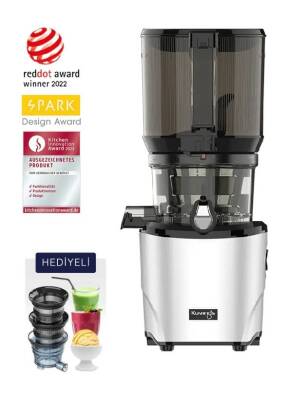 Kuvings AUTO10 MATT LS KHS-2571CE Hands-Free Yavaş Meyve Sıkacağı GRİ
