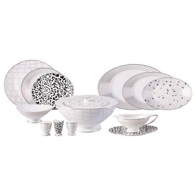 Jumbo 500.01.01.5218 Safari 64 Parça 12 Kişilik Yemek Takımı
