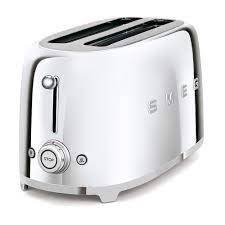 Smeg TSF02SSEU Krom 2x4 Slot Ekmek Kızartma Makinesi