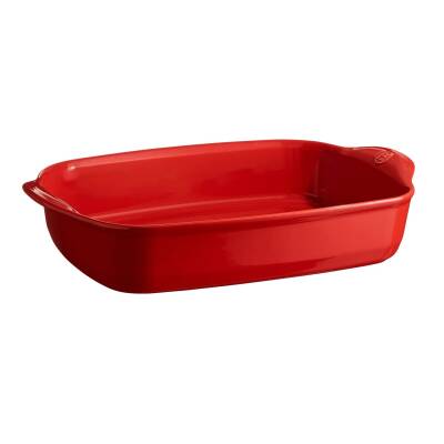 Emile Henry 349654 Dikdörtgen 42x28 cm Kırmızı Fırın Kabı