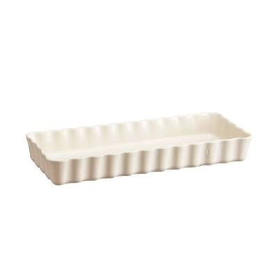 Emile Henry 026034 Krem Tart-Börek Fırın Kabı Dikdörtgen 36 x 15 cm