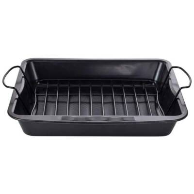 MasterPro BGMP-7340 Karbon Çelik Pişirme Fırın tepsisi 40x36,5x7 cm