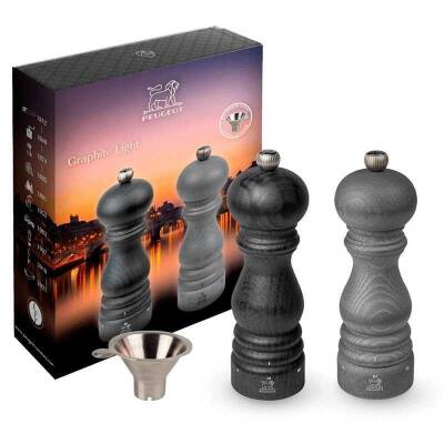 Peugeot 097SCR43278 Graphite Light Duo Paris Karabiber Ve Tuz Değirmeni 18 cm