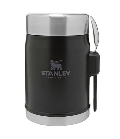 Stanley Klasik Paslanmaz Çelik Siyah Yemek Termosu Kaşıklı 0,40 Litre
