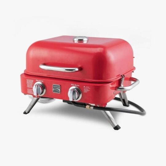Kenmore KT-R40003-RD Gazlı 2 Ocaklı Masa Üstü Barbekü – Kırmızı